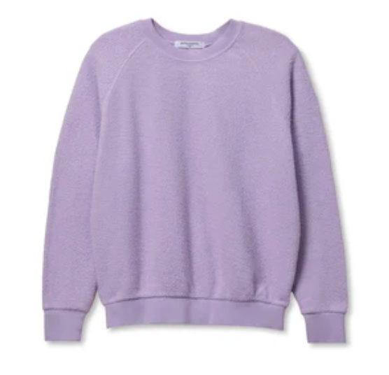 ZIGGY INSIDE OUT FLEECE / SHRUNKEN CREW IN ULTRAVIOLET