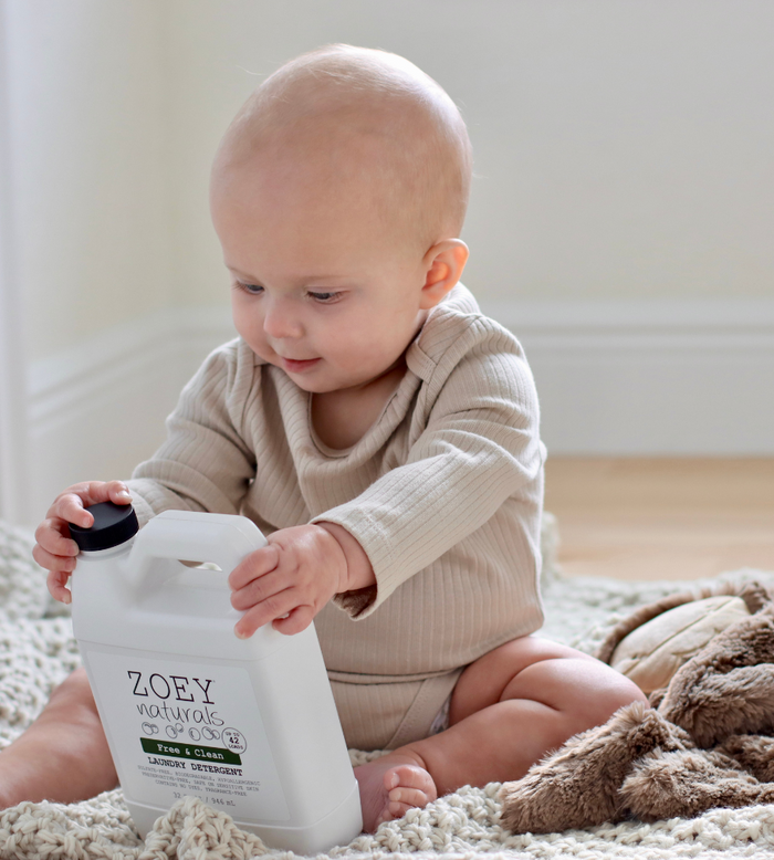 Zoet Naturals Free & Clean Laundry Detergent | Fragrance Free for Sensitive Skin, Plant Based